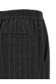 Брюки в тонкую полоску с микро-пайетками  Серые BRUNELLO CUCINELLI MG576P9354C520