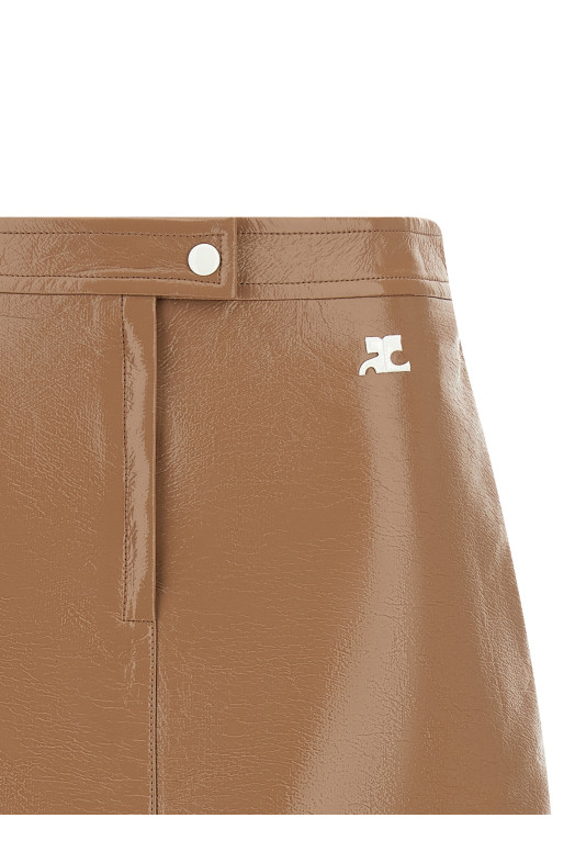 'Reedition' skirt Beige