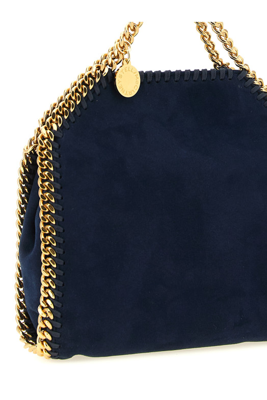 Замшевая сумка через плечо «Falabella mini», синяя 391698WP05434000