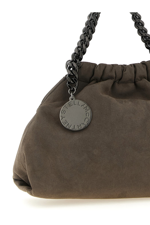 'Falabella Mini Drawstring' crossbody bag  Gray