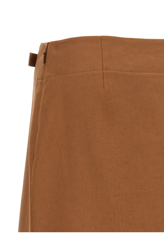 'New Linen' skirt Brown