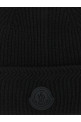 Шапка из бриоша с полустежком, черная MONCLER L20913B00007M4281999