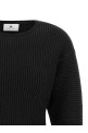 Knitted pleated dress Black