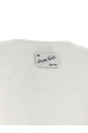Knitted pleated dress White