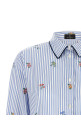 Сорочка з квітковою вишивкою, СИНЯ ETRO WRIA001399TJ51DS9880