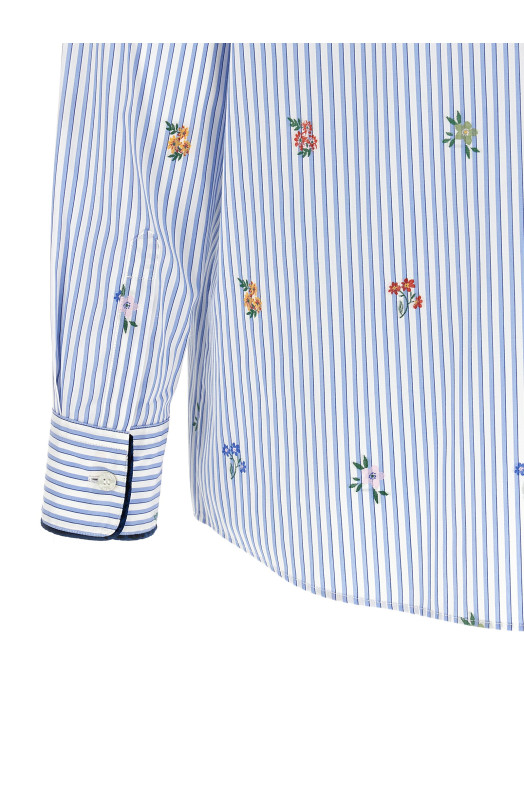 Сорочка з квітковою вишивкою, СИНЯ ETRO WRIA001399TJ51DS9880