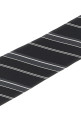 Diagonal striped tie Black