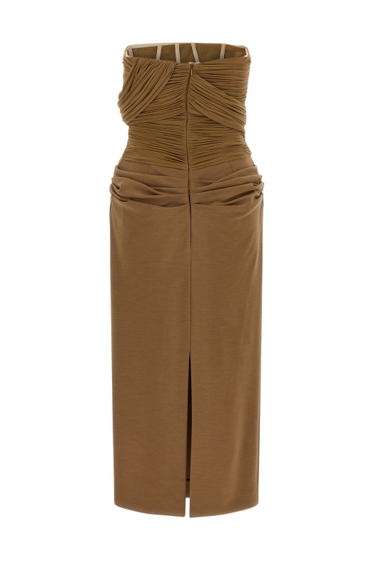 '28' dress Brown