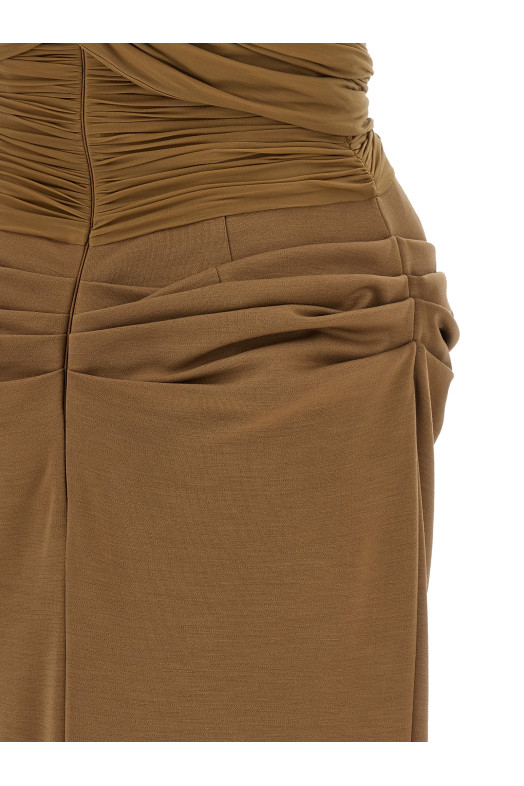 '28' dress Brown