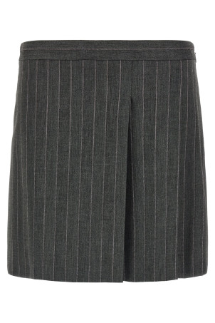 Pinstripe skirt Gray