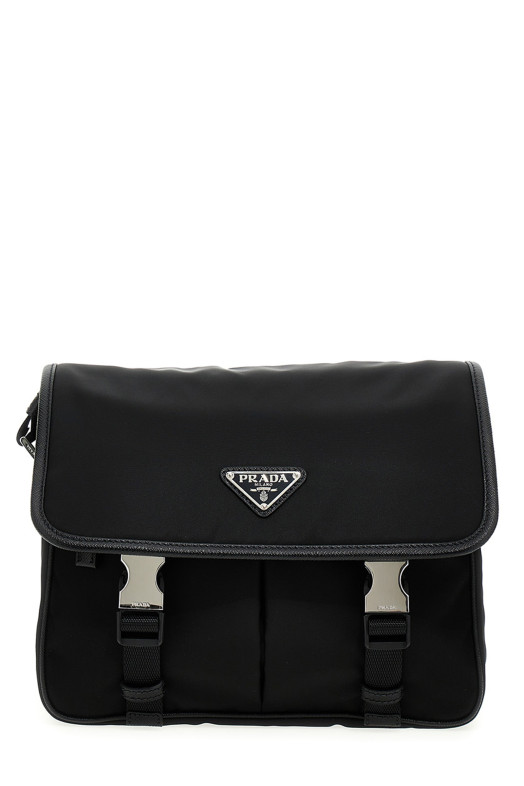 Сумка через плечо Logo из нейлона, чёрная PRADA 2VD769VXLO2DMHF0002