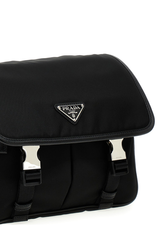 Сумка через плечо Logo из нейлона, чёрная PRADA 2VD769VXLO2DMHF0002