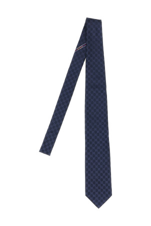 'Double G' tie Blue