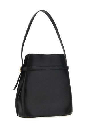 'Belted Bucket' shoulder bag Black
