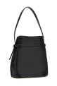 'Belted Bucket' shoulder bag Black