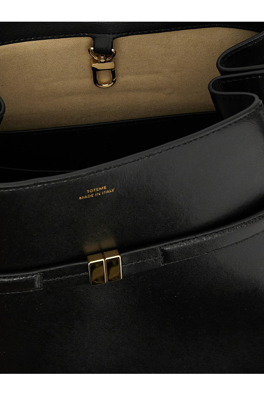 'Belted Bucket' shoulder bag Black