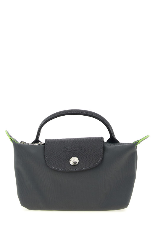 Le Pliage Green Clutch Bag Gray