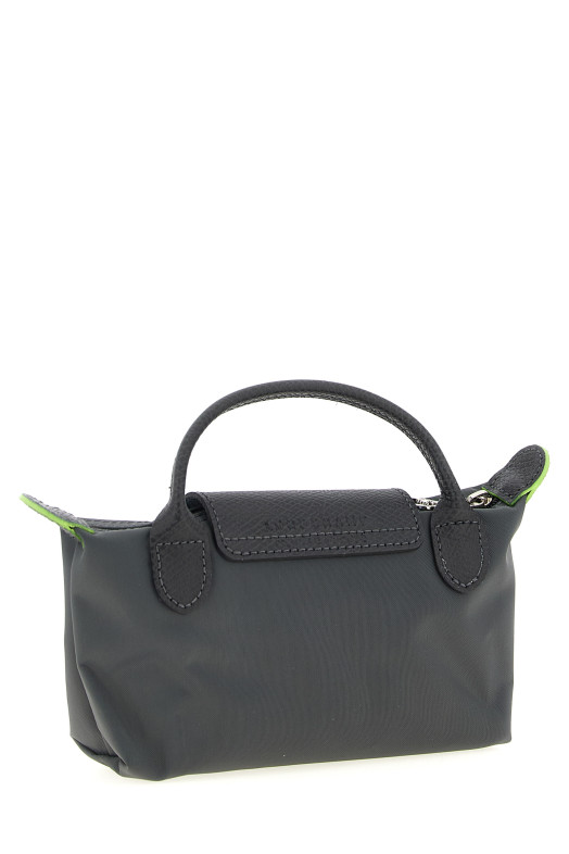 Le Pliage Green Clutch Bag Gray