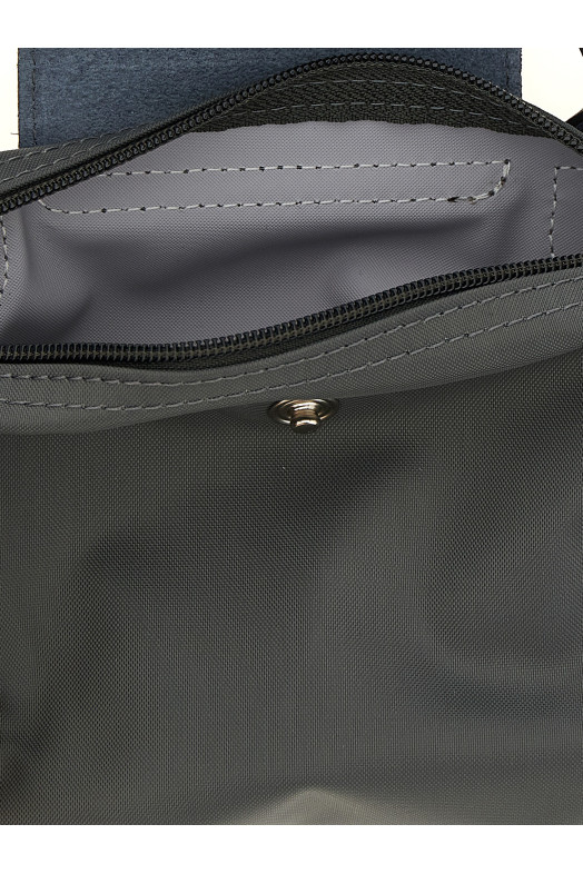 Le Pliage Green Clutch Bag Gray