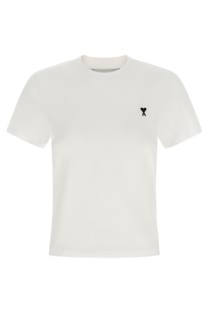 'Ami de Coeur' cropped T-shirt Black-grey