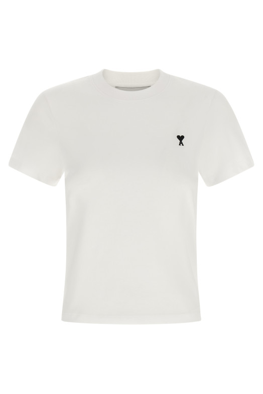 'Ami de Coeur' cropped T-shirt Black-grey