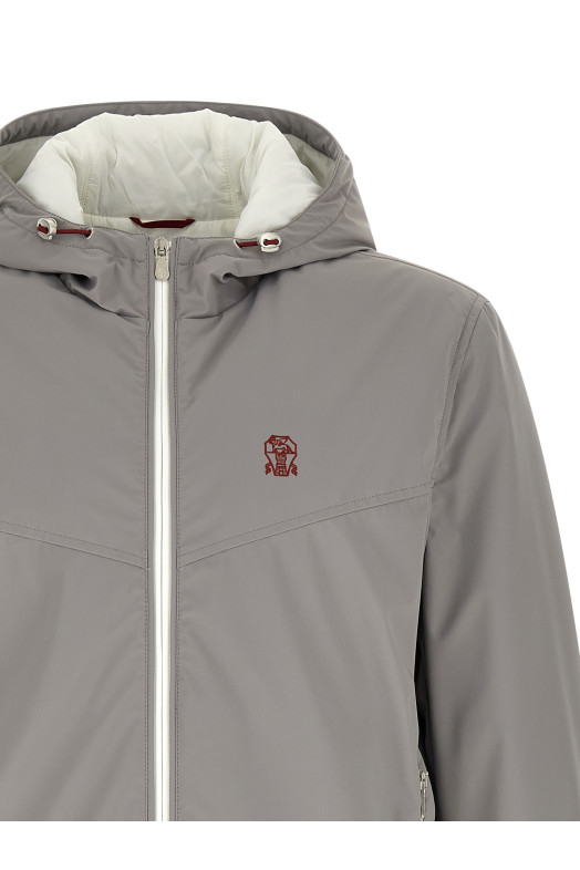 Вітрозахисна куртка, сіра BRUNELLO CUCINELLI MM49A7431GC1704