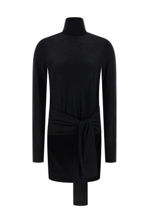 'Double-Sleeve' turtleneck sweater Black