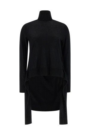 'Double-Sleeve' turtleneck sweater Black