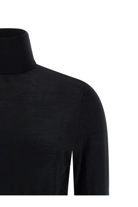 'Double-Sleeve' turtleneck sweater Black