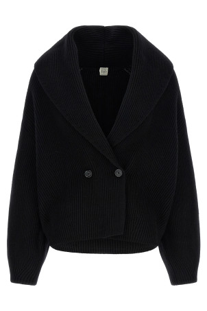'Shawl-Lapel' cardigan Black