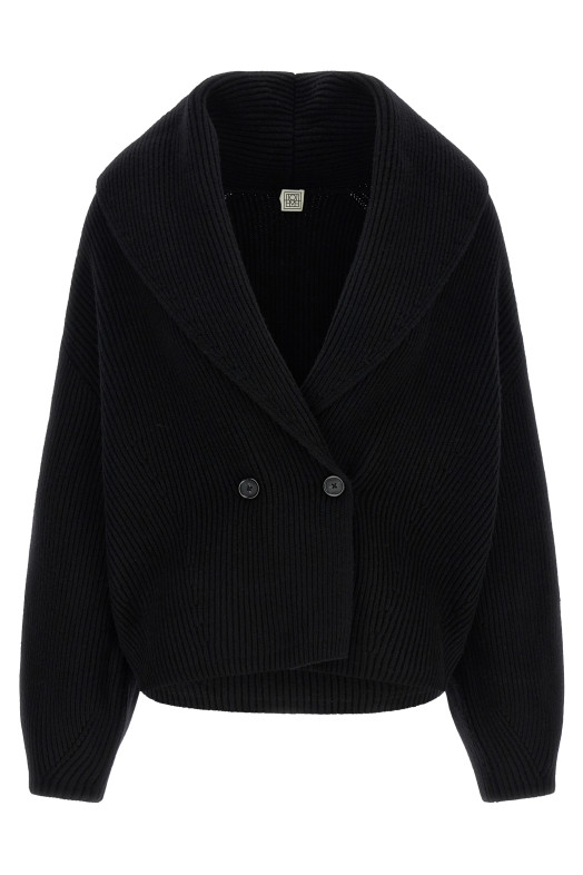'Shawl-Lapel' cardigan Black