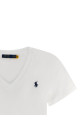 Футболка с вышитым логотипом, белая POLO RALPH LAUREN 211B14611007