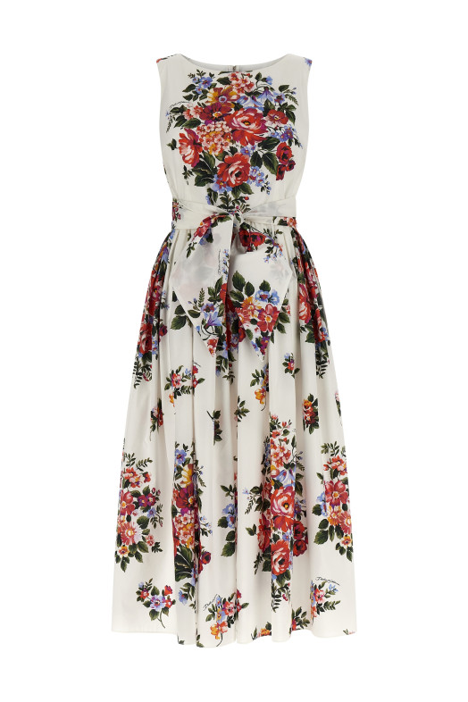'Bouquet di Fiori' dress White
