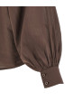 'Antonia Slim Ruffle' shirt Brown