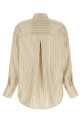 Striped silk shirt Beige