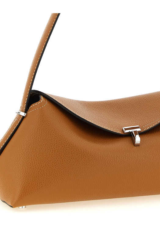 'T-lock' shoulder bag Brown