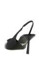Слингбэки из матовой кожи, черные PRADA 1I901MFDD75055F0002