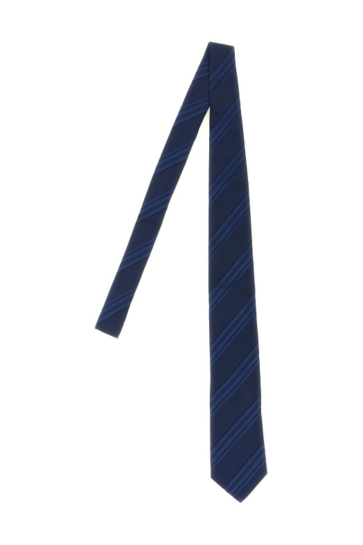 Галстук с накладной полосой  Синий BRUNELLO CUCINELLI MY8600018C5920