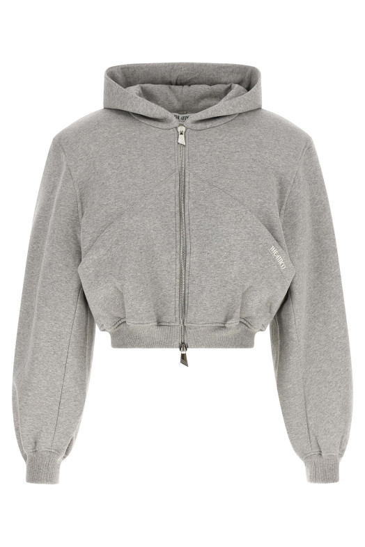 Cropped hoodie Gray