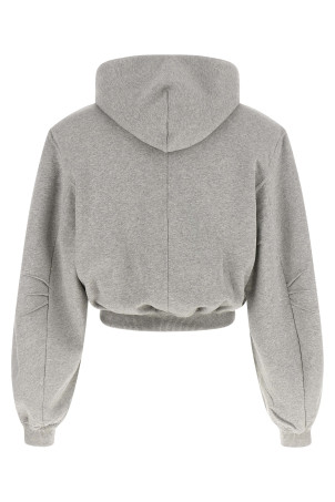 Cropped hoodie Gray
