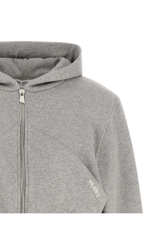 Cropped hoodie Gray