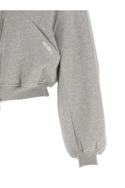 Cropped hoodie Gray