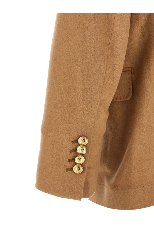 Двубортный блейзер  Бежевый BRUNELLO CUCINELLI MV4377BPDGC001