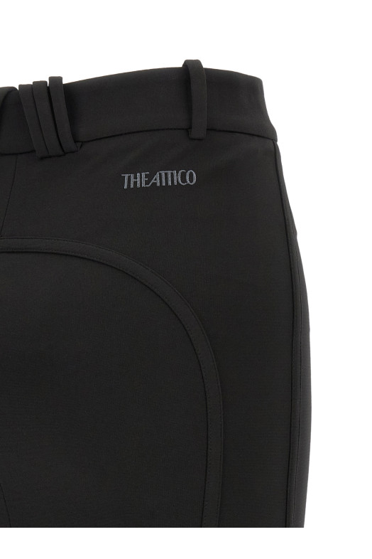 Юбка из металлических пластин, черная THE ATTICO 261WCR00158VVP002AA100