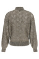 'Dazzling Abstract Leaf' sweater  Gray