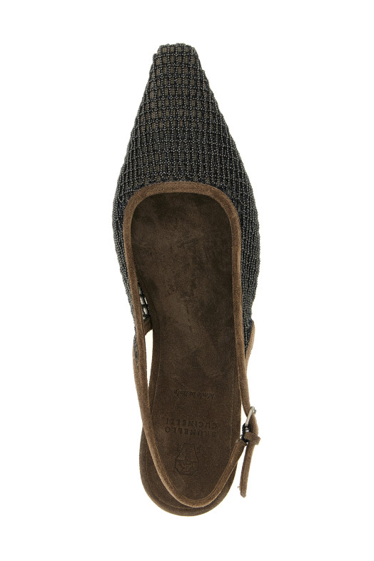 Слингбэки «Precious Net Embroidery», коричневые MZSFC3176C8769