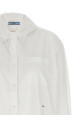 Рубашка с контрастными манжетами, белая PRADA P470JRSOOO6283F0009