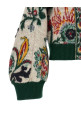 Floral jacquard blouson Multicolor