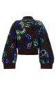 Куртка с цветочным жаккардовым узором, коричневая SACAI 2608606601