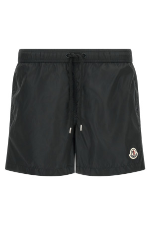 Плавки с логотипом в виде нашивки, черные MONCLER L20912C0000453326999